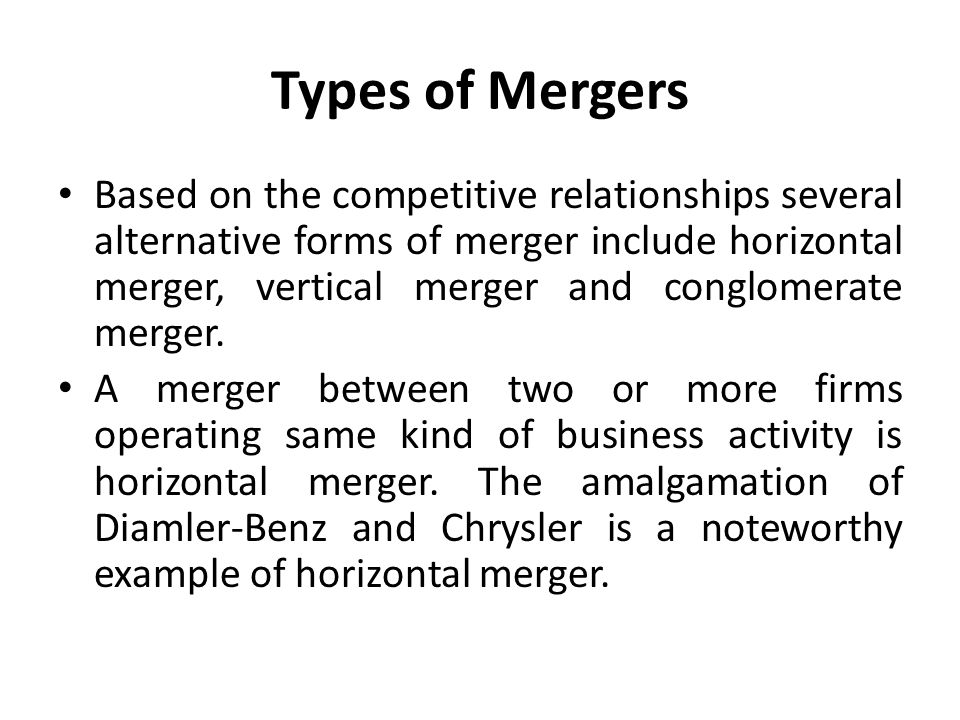 example of a conglomerate merger